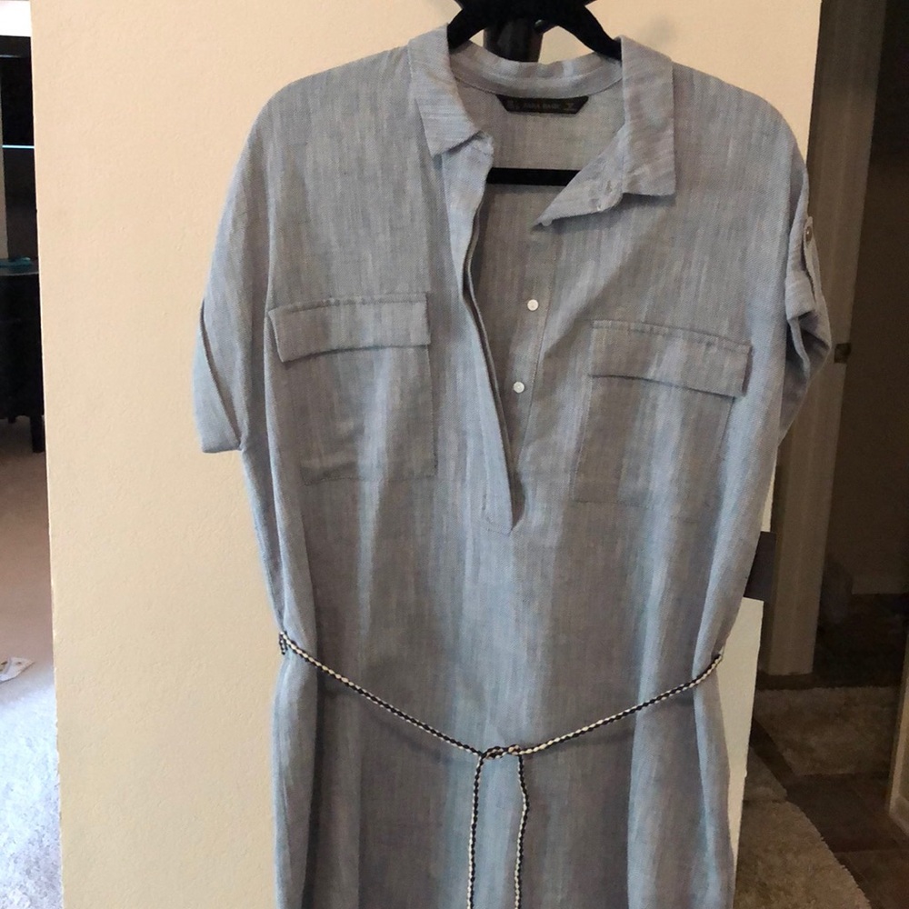 Zara summer tunic with cord belt